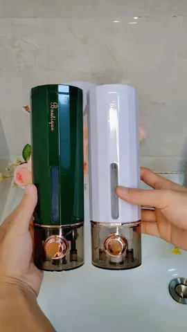 Shower gel, shampoo, and hand soap can all be stored in this soap dispenser. It's wall-mounted for easy storage, keeping your countertop tidy. #SoapDispenser