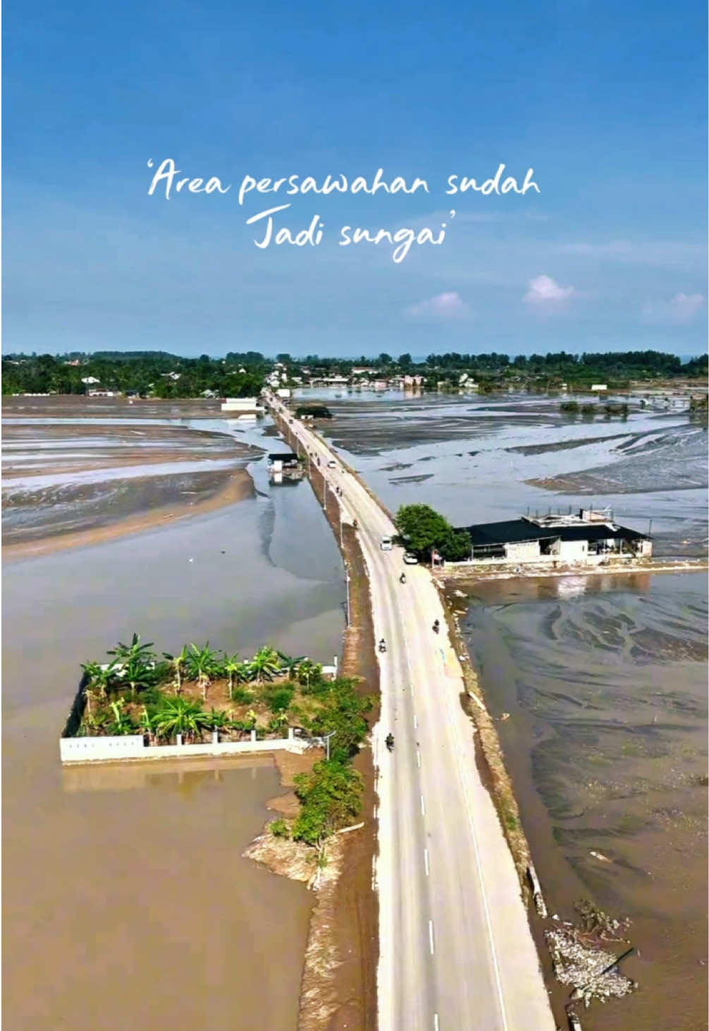 Kondisi jln ren merdu ulim tgl 6 desember 2025#banjirbandang #banjir #pidiejaya 