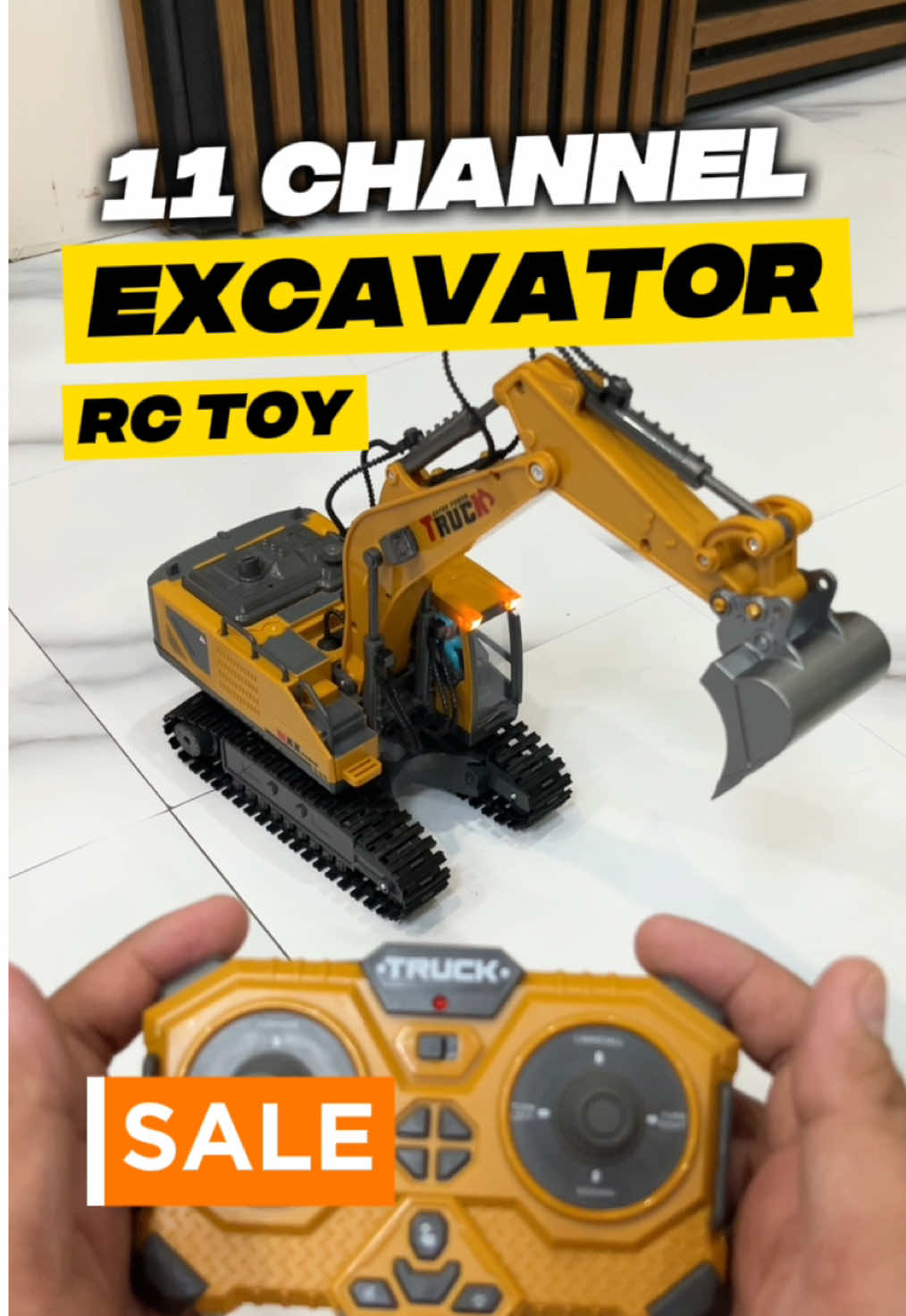 Perfect Gift for Kids this Christmas! 🎁  11 Channel Excavator Remote Control #christmasgift #toys #excavator #remotecontrol #kidstoys 