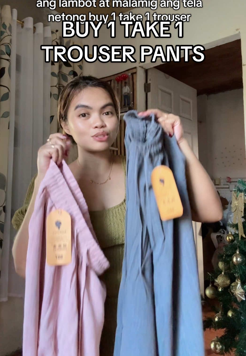 buy 1 take 1 trouser pants ,malamig at malambot ang tela #trouserpants #trouser #buy1take1 #trousers 