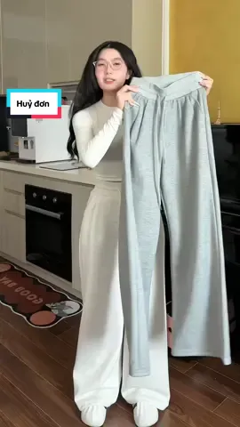 Ai mê style năng động, mặc đi học hay đi chơi đều tiện thì không thể thiếu một chiếc quần nỉ như này 🤍 #ngocanhchibi #ngocanhoi #quanongrong