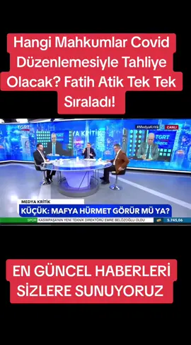 Hangi Mahkumlar Covid Düzenlemesiyle Tahliye Olacak? Fatih Atik Tek Tek Sıraladı! #af #yasa #cezaevi #covid19 #mahkum 