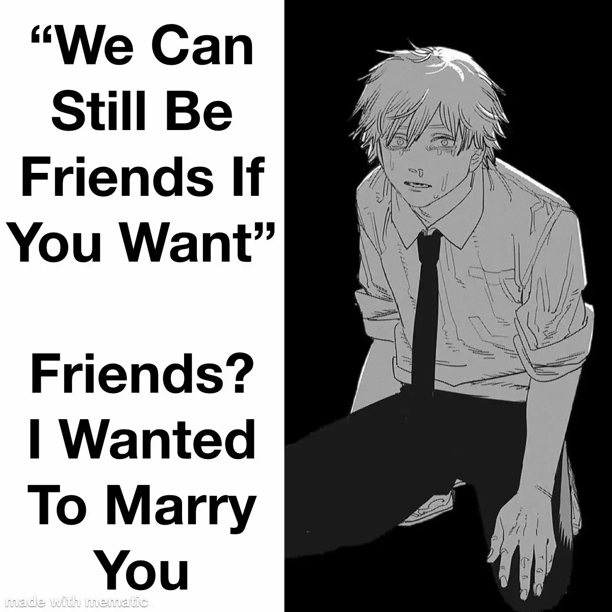 Chainsaw Man (Japanese: Chensō Man,チェンソーマン) plunges into the bleak life of Denji, a destitute teenager crushed under the weight of his family's debt. His only companion is his life-saving Devil dog, Pochita, who is secretly the fearsome Chainsaw Devil. Following a brutal betrayal, Pochita makes the ultimate sacrifice, fusing with Denji to resurrect him as a formidable Devil-Human hybrid: the titular Chainsaw Man. Recruited into the Public Safety Devil Hunters, a secretive government agency, Denji is thrust into the deadly task of combating the constant threat posed by Devils across Japan. The narrative takes a sharp turn with the introduction of Asa Mitaka, a high school student whose ordinary life is shattered by a fatal encounter. She is resurrected as the reluctant vessel for Yoru, the War Devil. Now bound to the Devil, Asa is compelled to hunt down Chainsaw Man, whom Yoru is convinced has stolen something essential from her. Meanwhile, following his departure from the Public Safety Devil Hunters, Denji has begun attending high school. #chainsawman #real #core #life #corecore 