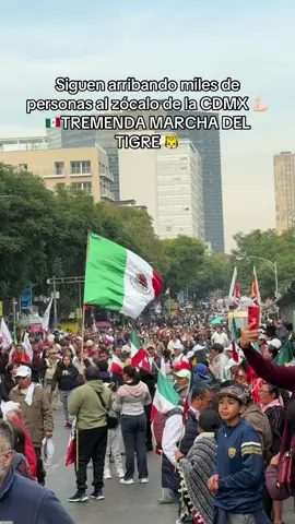URGENTE🚨Siguen arribando miles de personas al zócalo de la CDMX 💪🏻🇲🇽TREMENDA MARCHA DEL TIGRE 🐯