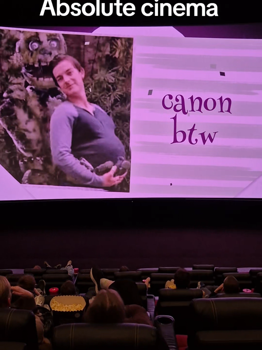 Y'all i bought a cinecard. in some movie theaters you can buy a cinecard which is where you can buy a personalised card to be shown in the theatre during preshow. #fnafmovie #fnaf2movie #mpreg #matpat #fnaf 