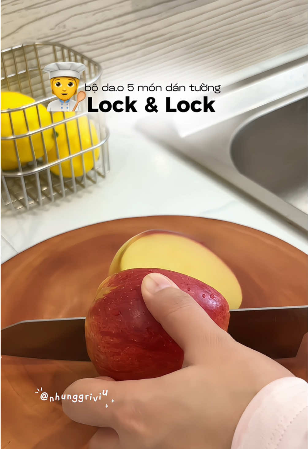 bộ dao 5 món dán tường siu xinh nhà Lock & Lock dùng ok lắm 🍴🍽️🔪#bodaolockandlock #lockandlock #bodao5mon #bodaodantuong #xuhuong 