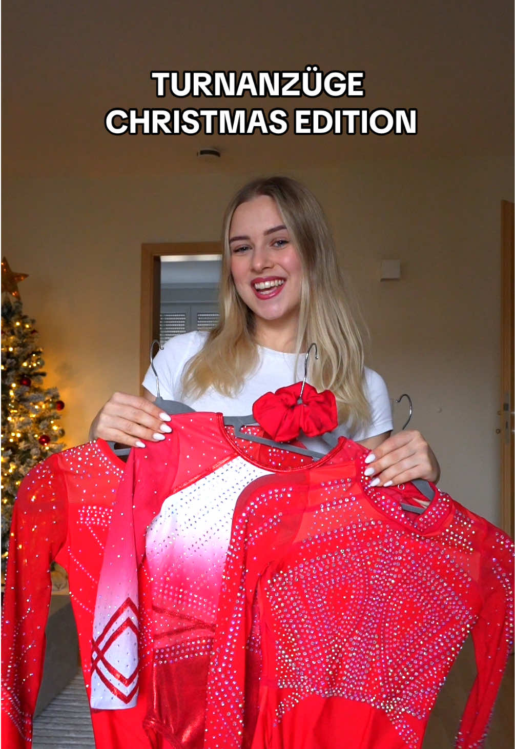 Welchen Turnanzug findet ihr am schönsten?🥰🎄 1,2 oder 3? #foryou #gymnastics #leotard #turnen #red 