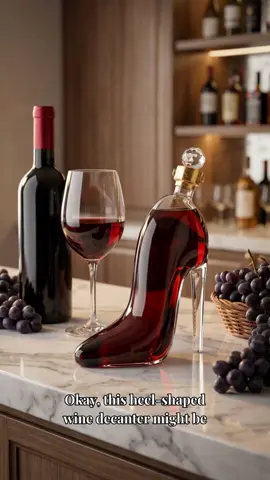 “Tell me why I just upgraded my bar with a wine decanter shaped like a high heel? Like… who do I think I am? But ladies, I didn’t forget about you — if you love cute, extra, just-because-I-deserve-it items, this is so your lane. It pours perfectly and looks even better, so go ahead and spoil yourself.” #aicontentcreator #homedecor #tiktokshop 