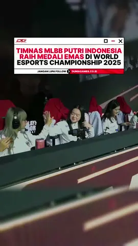 Indonesia kembali juara dunia di 2025 🇮🇩  Timnas Mobile Legends: Bang Bang! Putri Tanah Air sukses mencatat kembali sejarah manis usai mengalahkan Kamboja 3-0 di grand final IESF World Esports Championship 2025 Malaysia! 🇮🇩🔥🏆 Sebelumnya, Timnas kita juara di Saudi Arabia IESF 2024 🏆🏆🥇 #iesf2025 #mlbb #duniagames #fyp 