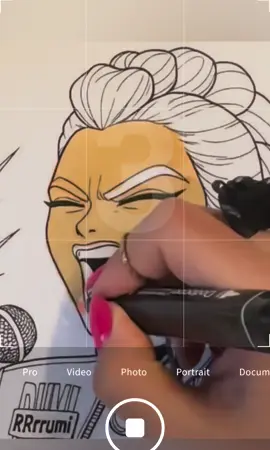 Rumi From Kpop Demon Hunters | Coloring Page