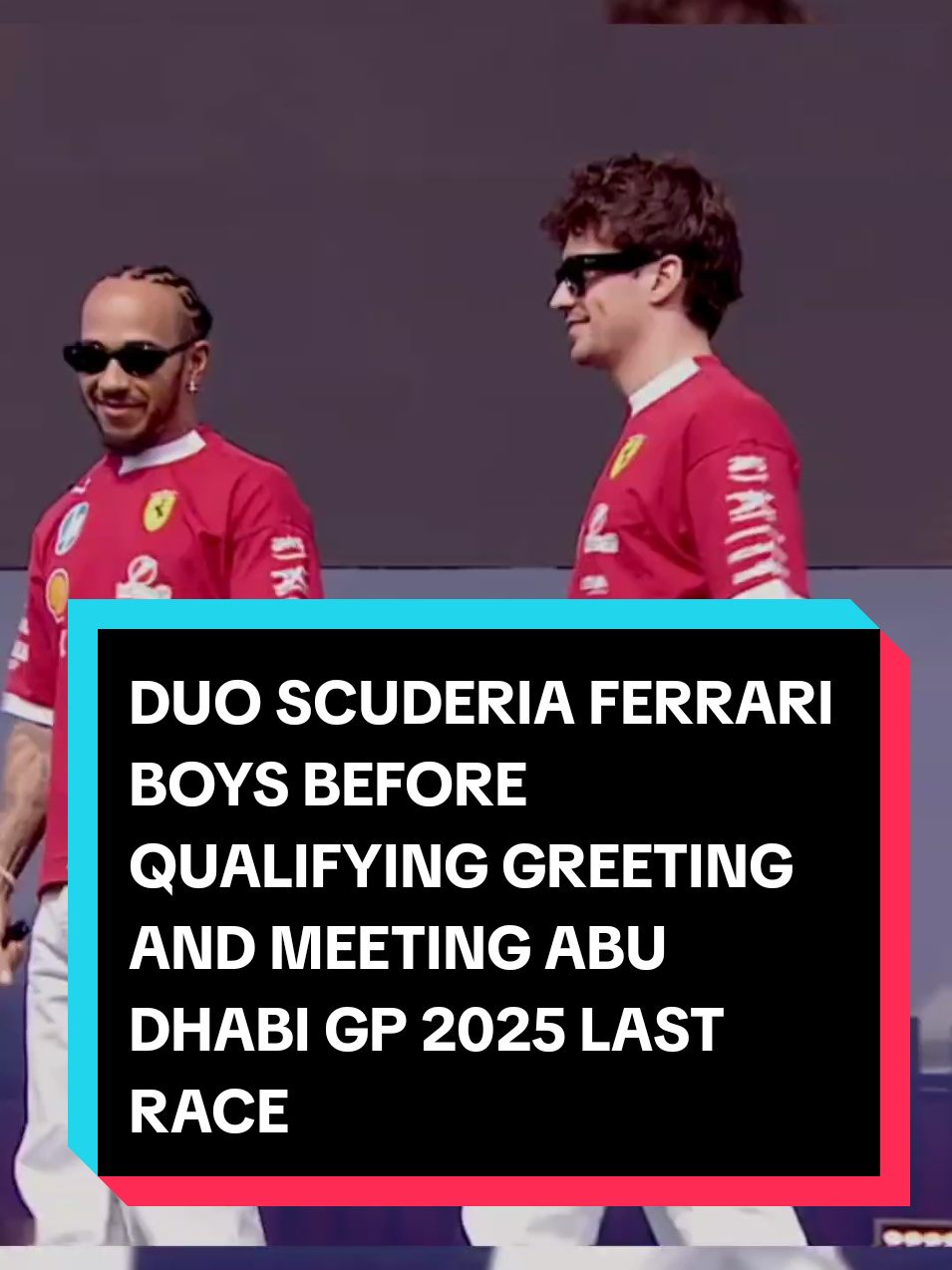 DUO SCUDERIA FERRARI BOYS SATURDAY BEFORE QUALIFYING ABU DHABI LAST RACE 2025 #f1 #f1tiktok #f1edit #f12025 #abudhabigp 