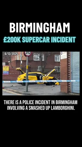 #ukcrime #birmingham #crimescene #supercar #westmidlandspolice 