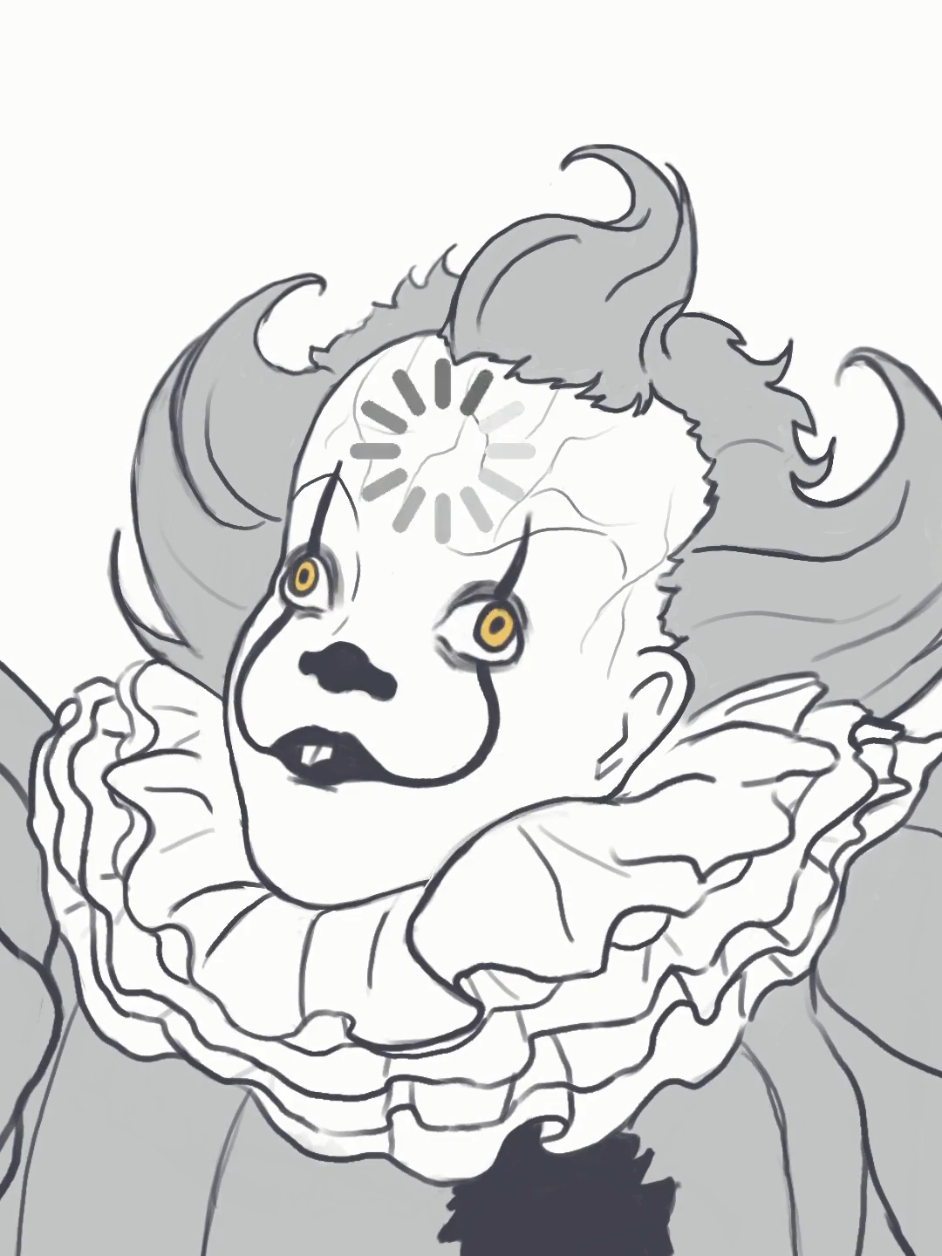 He wasn't expecting that 🤣  #welcometoderry🎈 #it #itwelcometoderry #pennywise #papa 