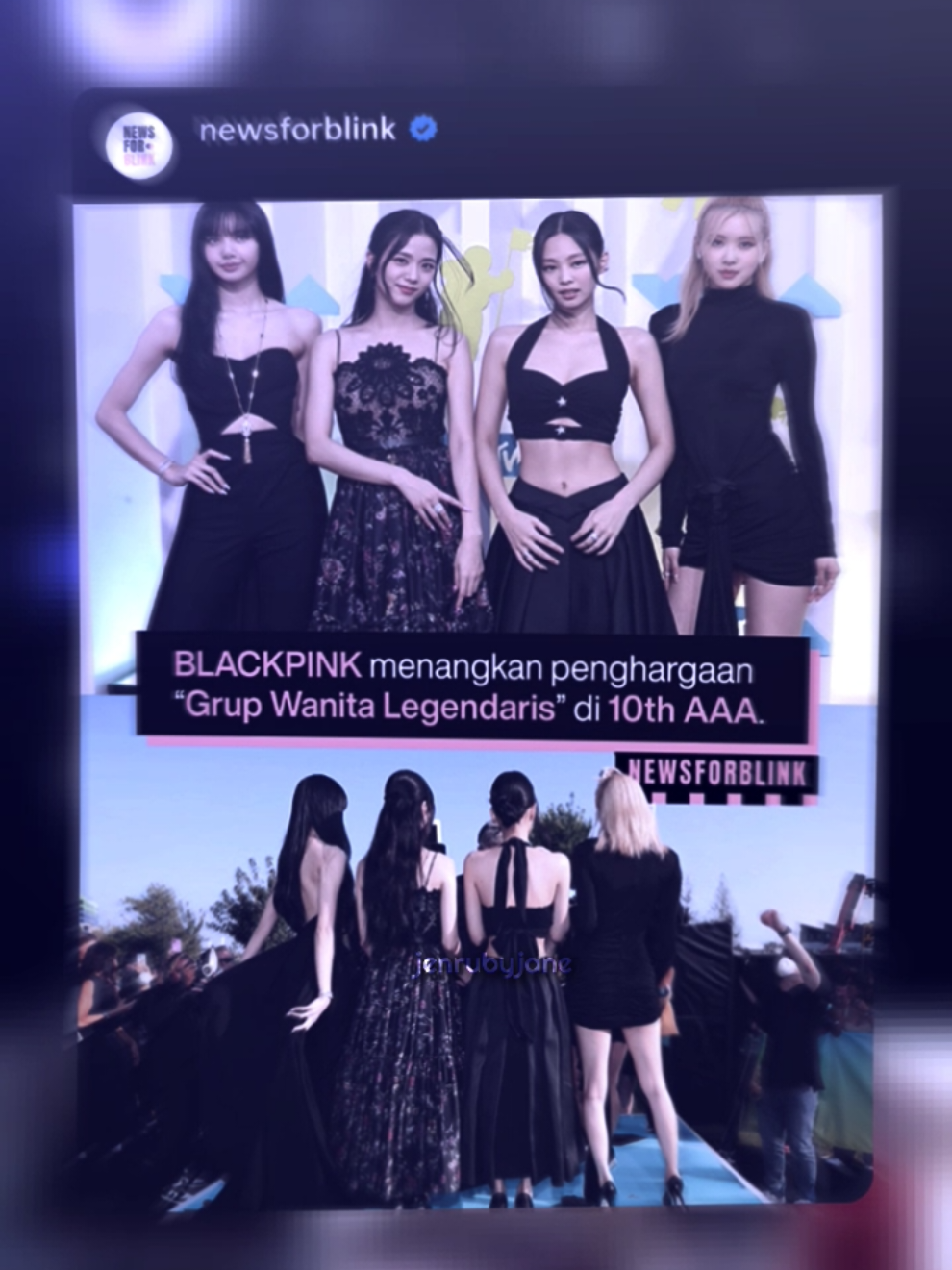 congrats sayang sayangnya akuu😚🎊🎉 #blackpink #asiaartistawards #fyp 