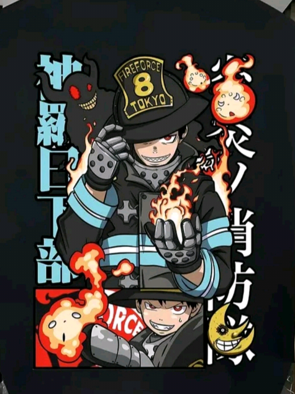 Camiseta Fire force 100% algodão. Para os fãs dessa série de anime, um belo presente de natal. #tiktokshop #fireforce #fireforceanime #shinrakusakabe #camisetadeanime 