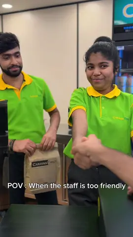 POV : When the staff is too friendly #caravanfresh #colombo #negombo #panadura #gampaha 