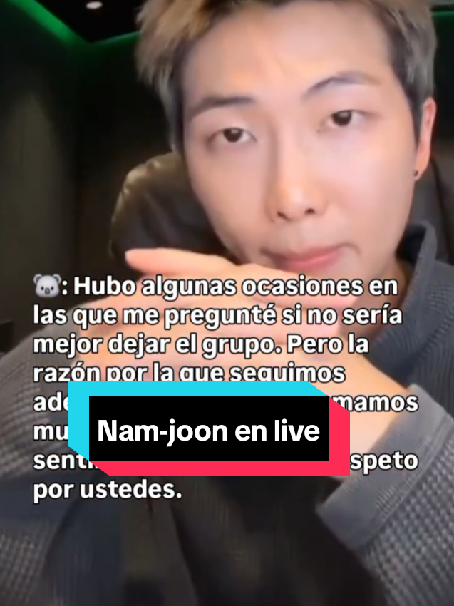 Namjoon  dijo tantas verdades  durante su live algunas dolieron otras me hicieron sentir feliz.  Siempre con ustedes 💜 #bangtan #bts #btsarmy #fyp #namjoon 