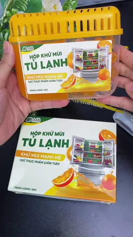 Muốn tủ lạnh k có mùi, thực phẩm tươi ngon dùng hộp khử mùi hương cam, chanh nha #khumuitulanh #amb #khumuitulanhamb #me3changtrai3 