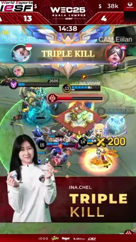 WHAT A PLAY!  Timnas Indonesia MLBB Women berhasil mengharumkan nama Indonesia di kancah internasional WEC IESF 2025 🥇🔥 selamat ya @vivian.indrawaty dan kawan-kawan terlah berjuang dan membanggakan Indonesia 🫡🇮🇩 terima kasih juga kepada seluruh tim yang bertugas di belakang layar. Mari terus harumkan nama Indonesia di turnamen selanjutnya ya! 🔥😇 #BigetronbyVitality #bigetronesports #btrwin #IESF2025 