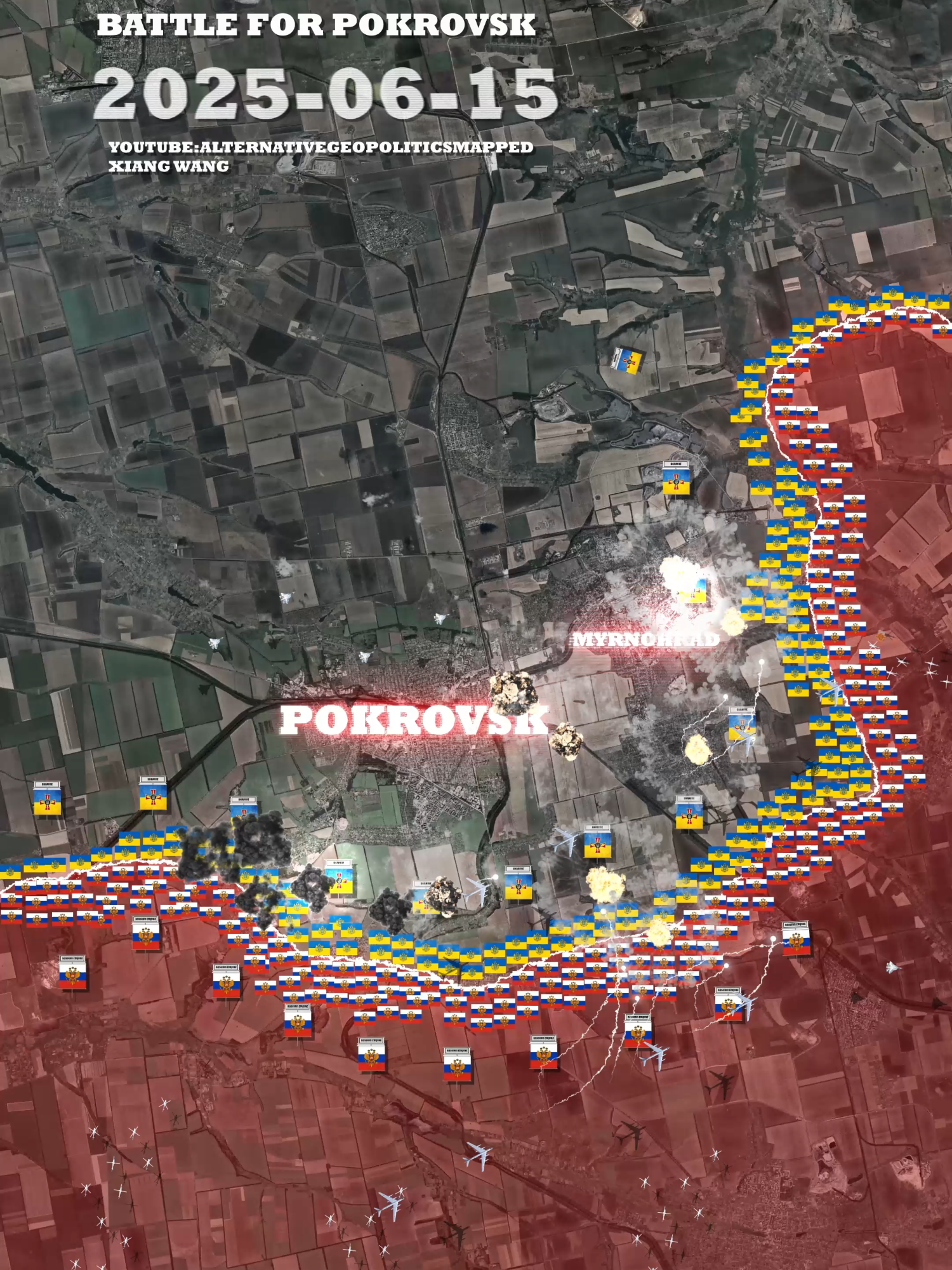 Battle for Pokrovsk/ Покровск 2025 Animated Map #ukraine #pokrovsk #покровск #russiaukrainewar