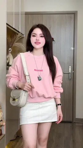 Áo sweater Ecochic cổ tròn chữ cao cấp bảng màu xinh yêu mặc thích lắm luôn #aoni #aosweater #aoninu #aothunnu #aonisweater