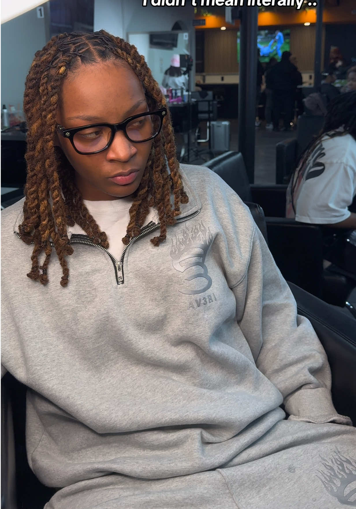 Like she is so banned 😂😂😂😂😂  #atlhairstylist #locstyles #funny #viral 