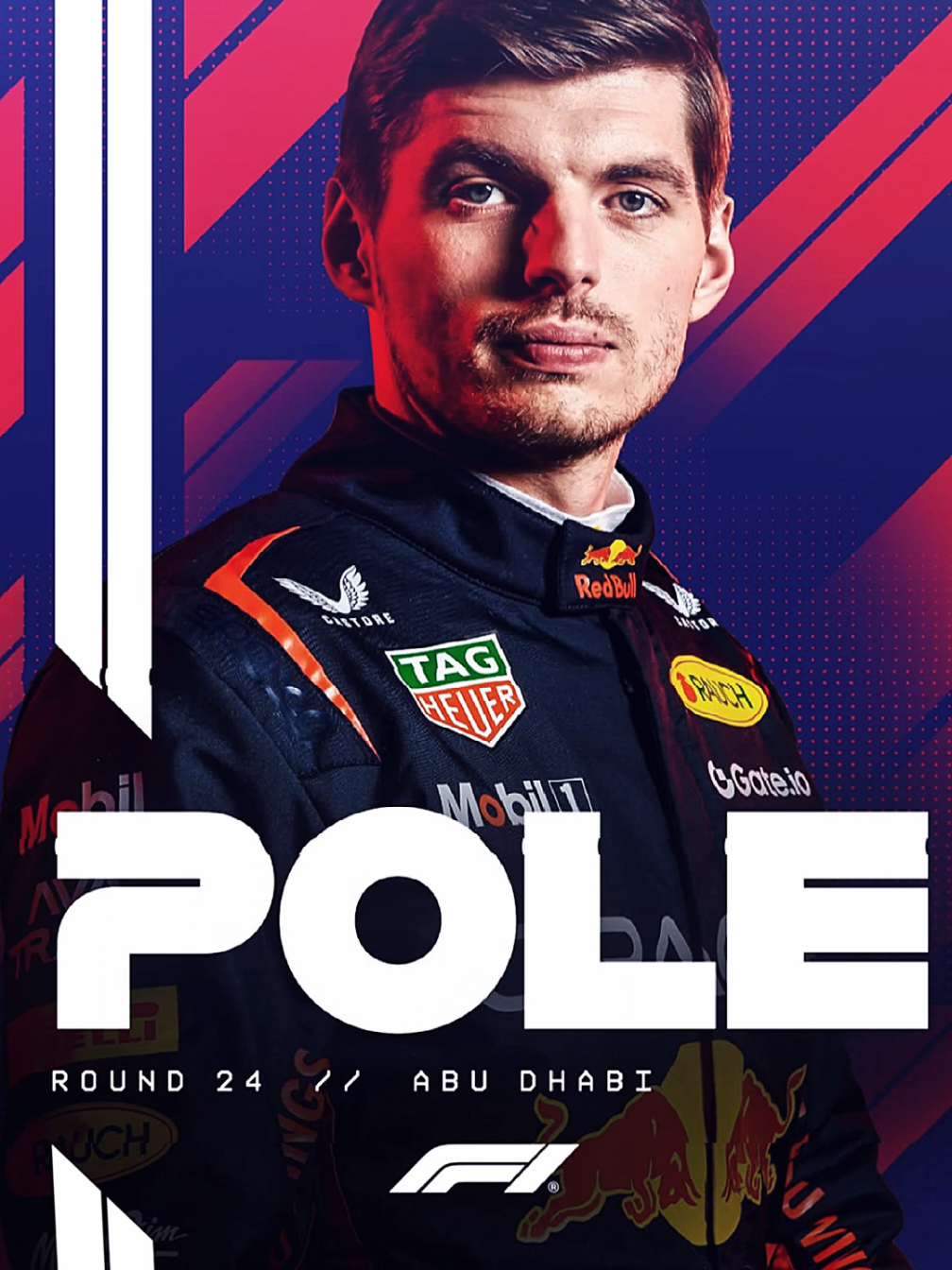 GAME ON, Verstappen takes Pole in Abu Dhabi 👏👏 #maxverstappen #redbull #f1 #abudhabi #fyp 