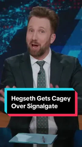 Yes, Hegseth denies that he texted war plans, and no, you can't look at his phone #DailyShow #JordanKlepper #PeteHegseth #Signal
