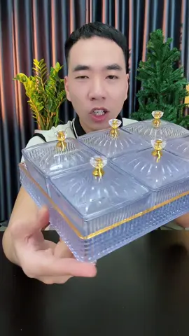 Bộ 6 Hũ Và Khay Đựng Bánh Kẹo Cao Cấp