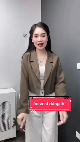 áo vest dáng lỡ 2 lớp siêu đẹp #hienle #aovest #aovestcongso 