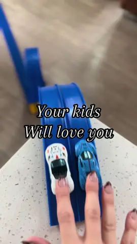 This has been such a fun toy! You attach the track to any flat surface and your kids are entertained for hours! #christmasgiftideas #giftidea #racetrack #cartrack 