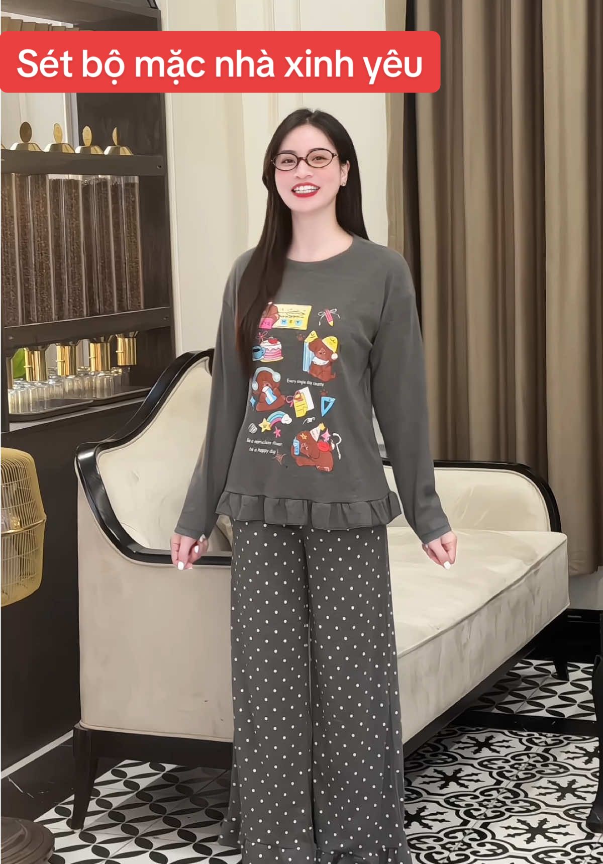 Sét bộ mặc nhà xinh yêu ce ơi. Giá sale hời lắm#setbomacnha #maithom6 #thoitrangnu #xh 