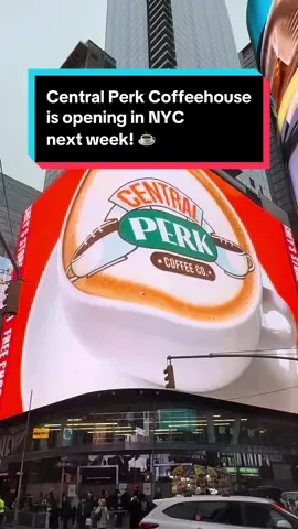 ☕️ Could I BE any more excited? @Central Perk Coffee is officially opening its first standalone coffeehouse in Times Square next week and will be a must visit for @Friends fans! 🛋️ They’ll have the iconic orange couch, NYC-exclusive menu items guided by Top Chef Tom Colicchio including “The One with NYC Matcha” & “NY Relaxi Taxi Tall Iced Cooler,” artwork on display by pop artist Burton Morris, limited-edition merchandise, and more.  📍 20 Times Square  (The corner of 47th & 7th) ⏰ Scheduled to open 12/12/25 at 7am 🎁 Thank you Central Perk for sending me a first look at some of the merch! Stay tuned for a first look of the new location 😎  🌟 Will you be visiting Central Perk Coffeehouse once it opens? Share with a FRIENDS fan and stay tuned for more exciting happenings & adventures! #centralperk #centralperkcoffeehouse #centralperknyc #timessquarenyc #nyccoffee 