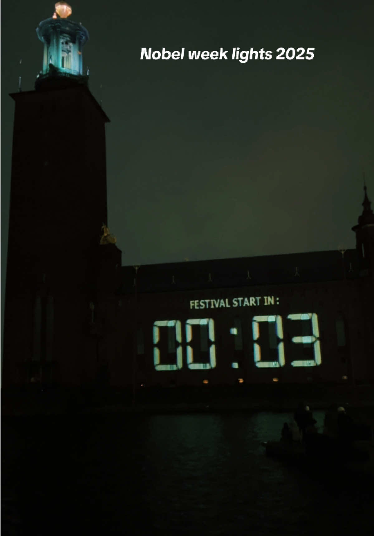 Nobel week lights 2025✨ #nobelweeklights  #stockholm #stadshuset #sweden #nobelpeaceprize 