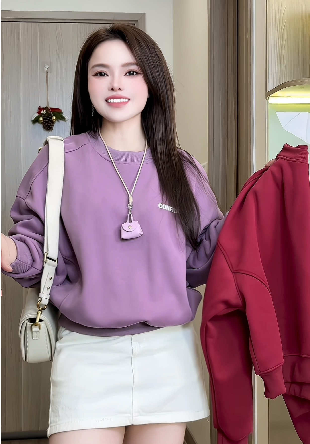 Áo nỉ sweater cổ tròn  cao cấp bảng màu xinh yêu mặc thích lắm luôn #aoni #aosweater #aoninu #aothunnu #aonisweater 