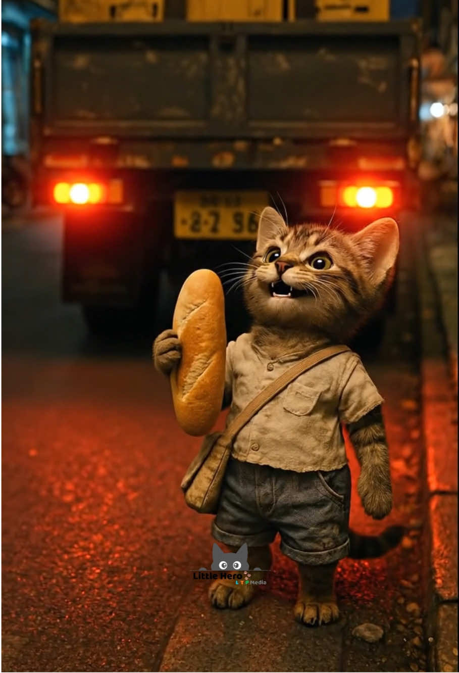 Children are forced to grow up when their support is gone. #cat #catlover #animation #fyp #tiktok 