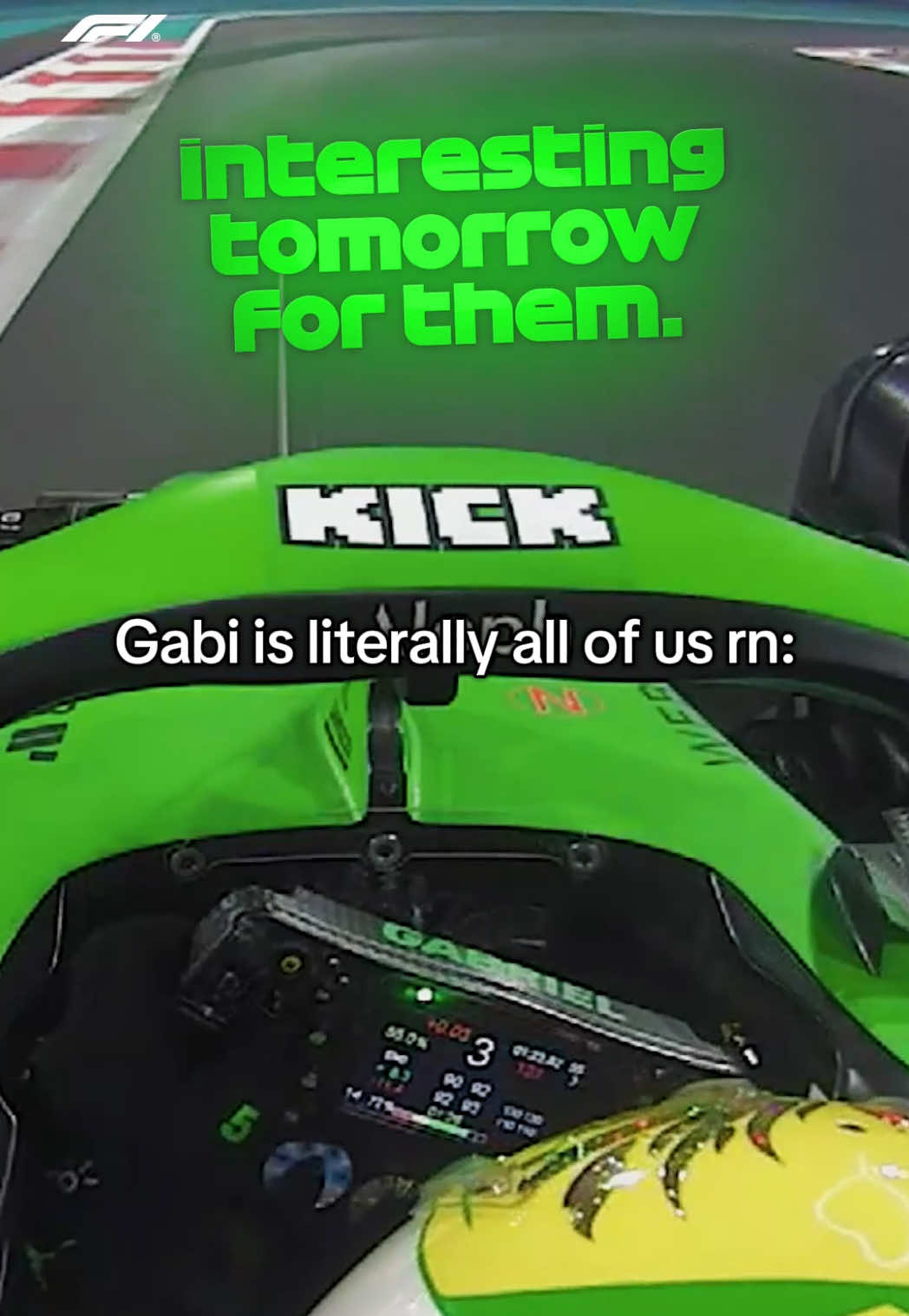 very interesting indeed 🙂‍↕️ #f1 #abudhabigp #gabrielbortoleto 