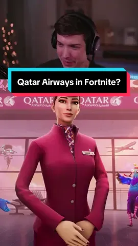 Qatar Airways in Fortnite? #qatarairways #aviation #airline #fortnite 