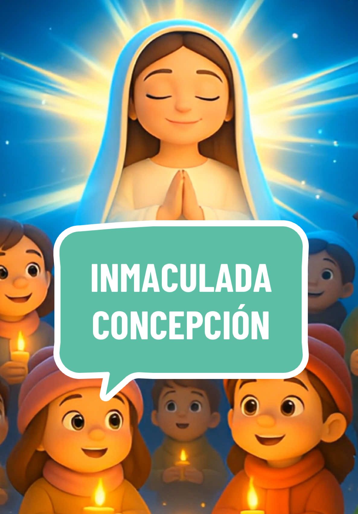 Inmaculada concepción. Esta es la verdadera razón por la que encendemos una vela el 7 de diciembre. #musicacatolica #infantil #catequesis #catolicos #inmaculadaconcepcion 