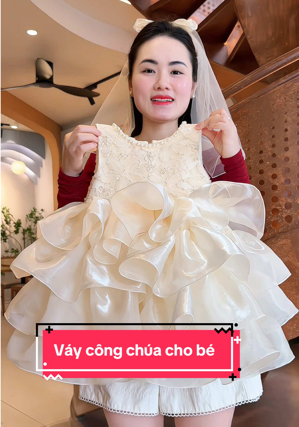 Váy công chúa cho bé#duongnhim #quanaotrecon #vaychobe #vaycongchua #vaycongchuachobegai 