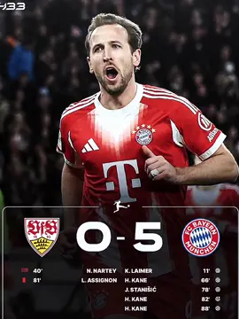 FT: VFB STUTTGART 0-5 BAYERN MUNCHEN  bayern munchen berhasil menang di kandang Stuttgart #vfbstuttgart #bayernmunchen #bundesliga #foryou #fyp 