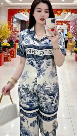 Piijama dài lụa mềm mịn mát#nghienthoitrang #outfitxinh #aoxinhvaydep #vayxinhdaopho #viraltiktok 
