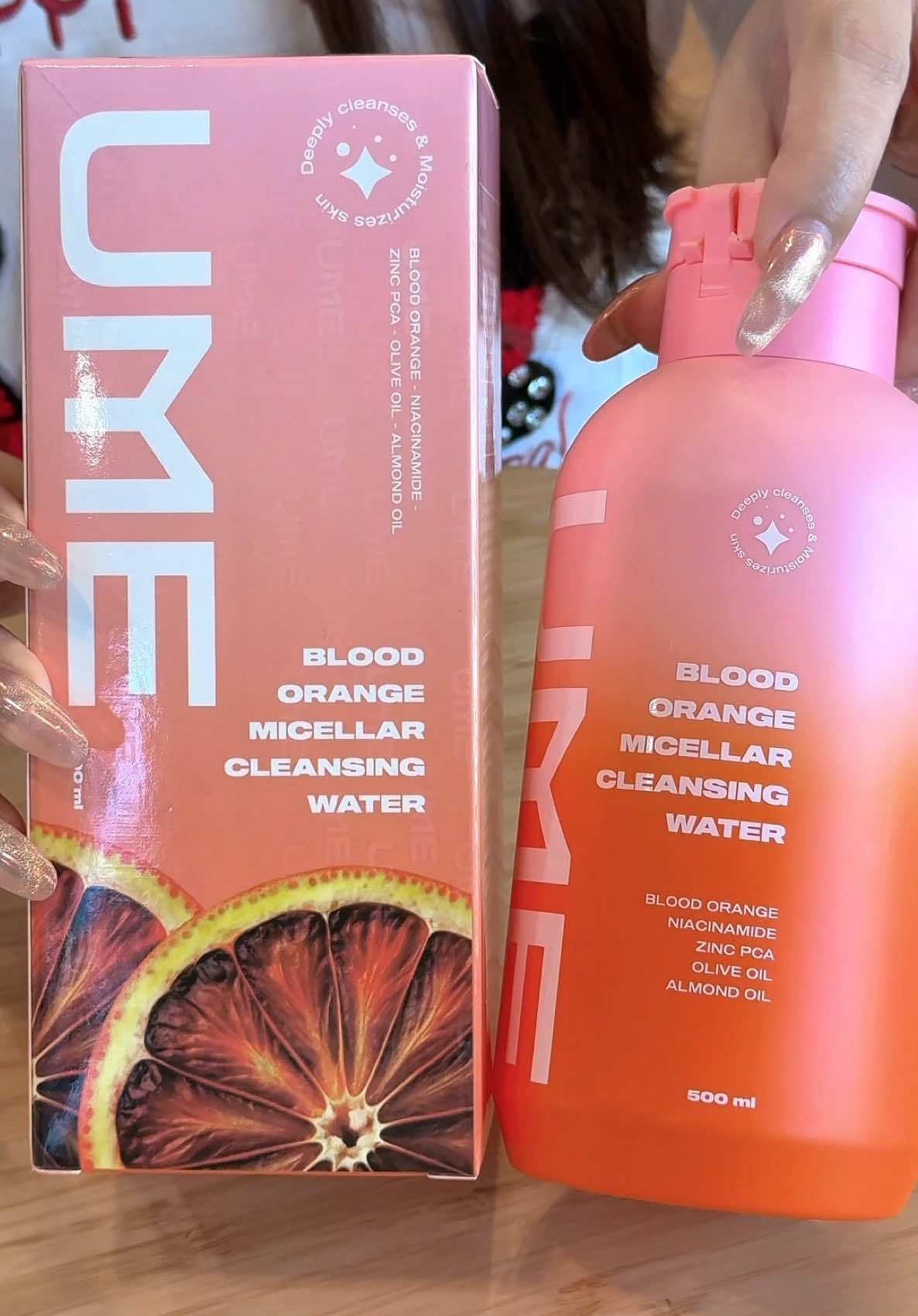 Nước Tẩy Trang Cam Đỏ UME Hỗ #nuoctaytrang 