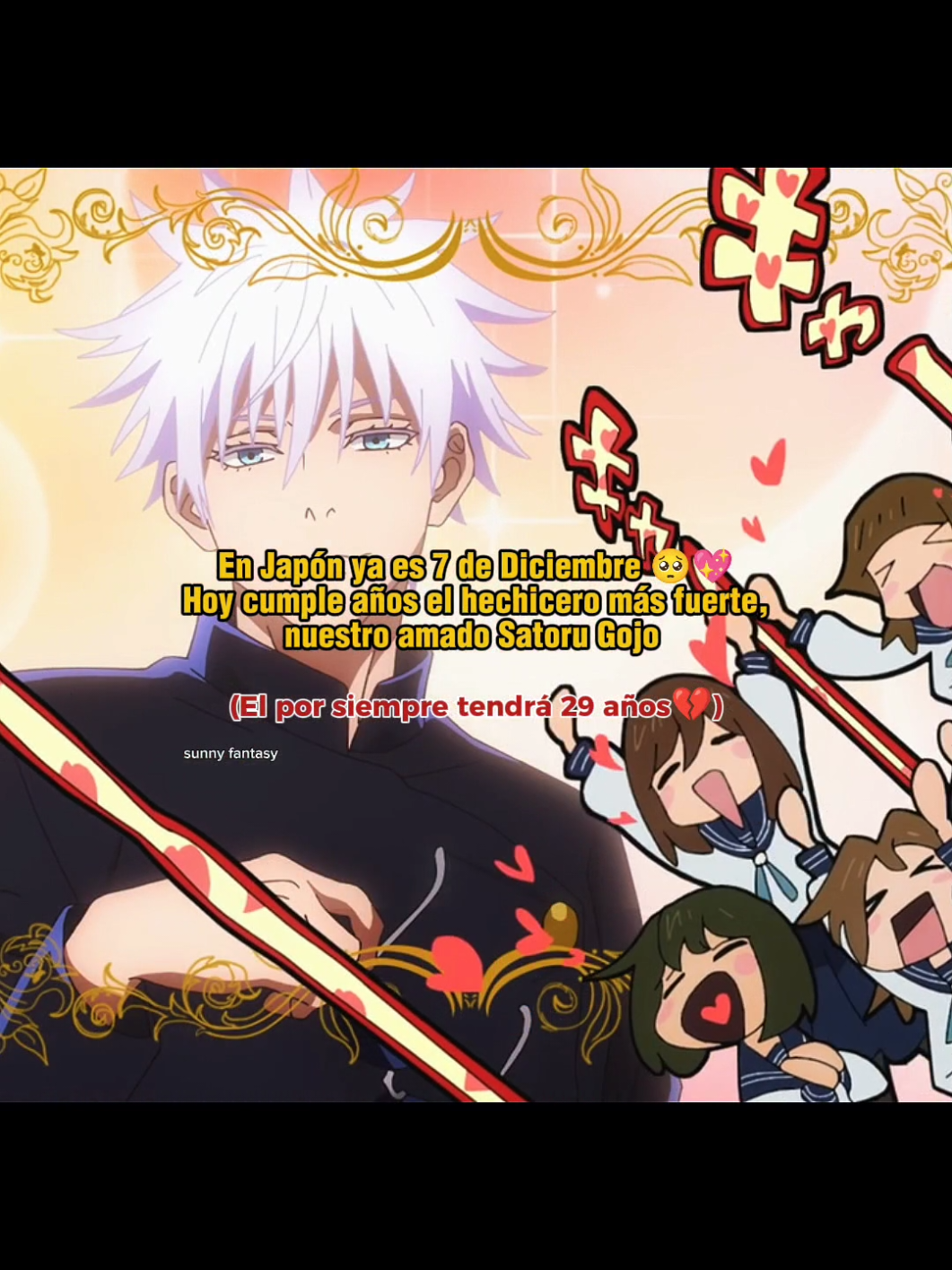 hoy es el cumpleaños del más fuerte 💖 #gojousatoru #gojosatoruedit #jjkedit #jjk #jujutsukaisen 