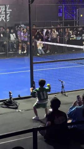 Rayyanza lempar bola 🤣 #ransentertaiment #padel #nagitaslavina #rayyanza #cipung 