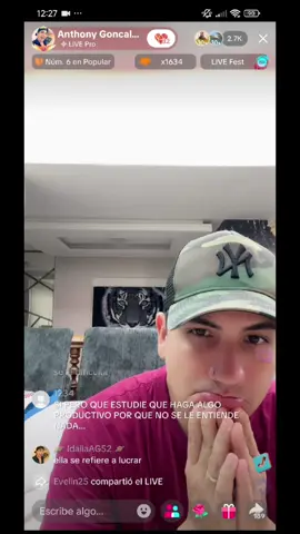 estudiará en su momento, cuando ella decida #FamMijaresLayme #LIVEFEST2025 #Layme1h #anthonygoncalves52🪐 