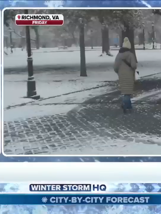 BYE, BYE SNOW: The Mid-Atlantic got its first major snow this Friday with 2.5 inches recorded in Richmond. While most of the snow is gone on Saturday as temperatures warm up a little for the weekend, more cold air is on the way for the early half of the week. FOX Weather Correspondent Brandy Campbell recaps the snow:
