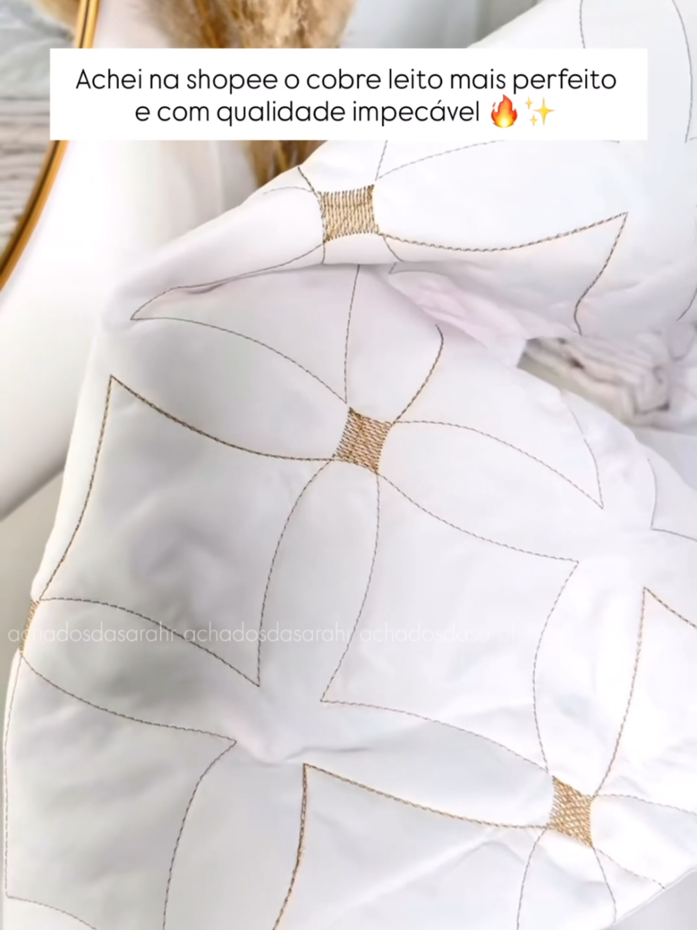 Amores o link está na BIO (post 253) ✨️ #shopeebrasil #cobreleito #camaposta 