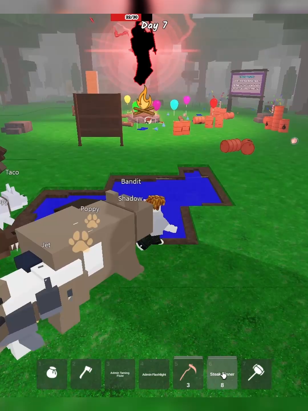 Massive Pet Army 99 nights in the forest #99nightintheforest #roblox