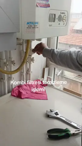Kombi filtresi temizleme işlemi #karacatesisat #abdulkadirkaraca0 